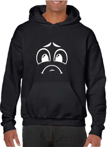 Hoodie with sad face best sale